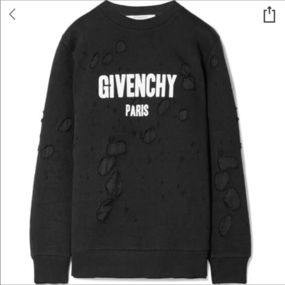 givenchy destroyed crewneck